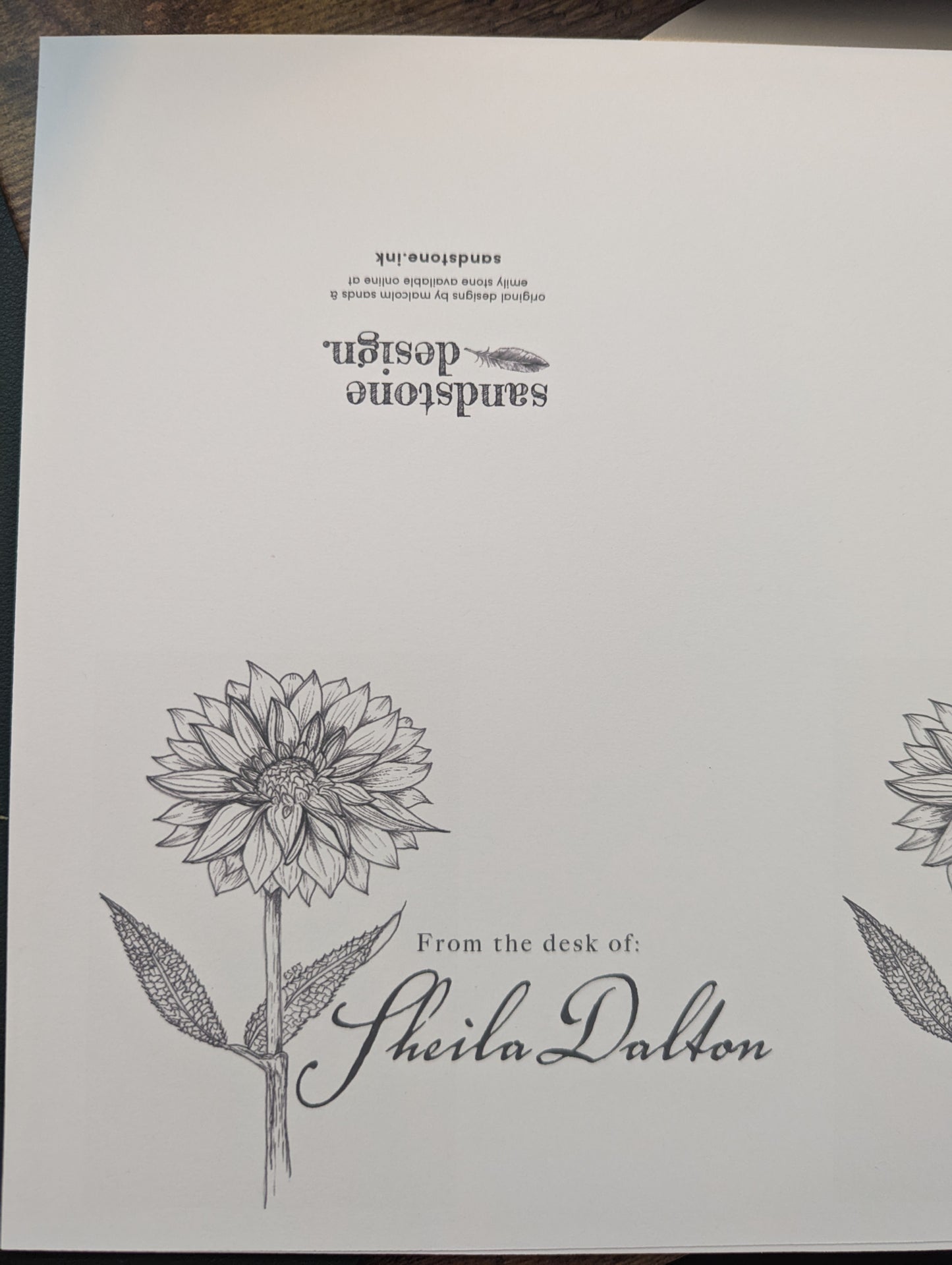 Dahlia Flower Card Series
