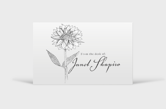 Dahlia Flower Card Series